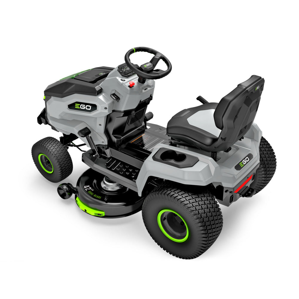 EGO Power+ TR4204 42" T6 Lawn Tractor Riding Lawn Mower with 6 x 6.0Ah Batteries, Turbo Charger, and Charging Adapter